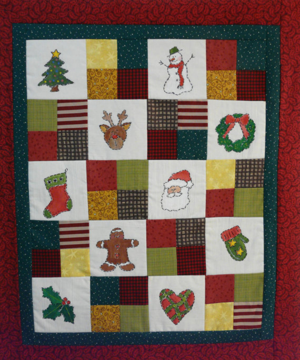 Christmas embroidery Quilt sampler Pattern | Shirley Hudson Designs