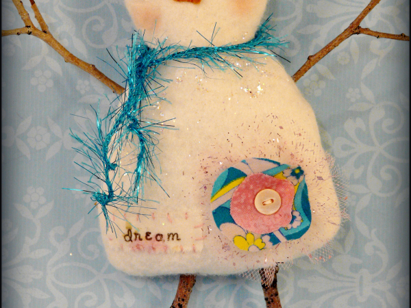 Christmas Wool Snowman Pattern - 2013 bowl filler ornaments ornies doll
