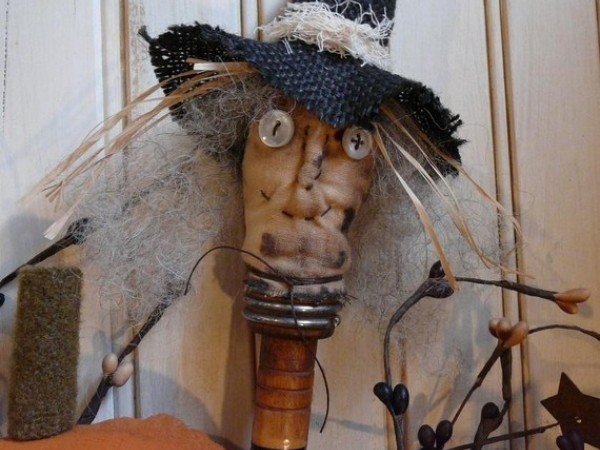 Witch's stocking halloween Pattern prim hat