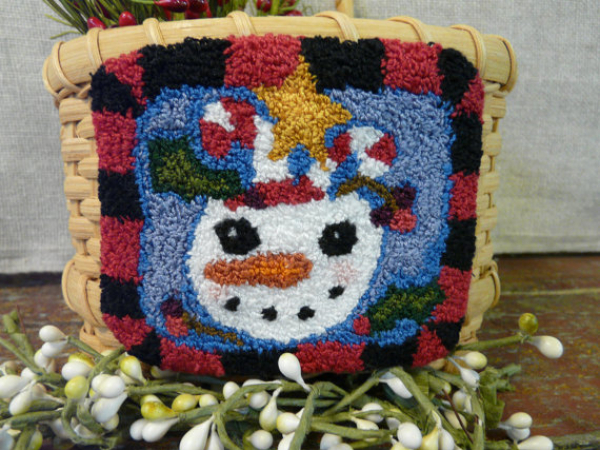 Mr winter Snowman Needle punch pattern