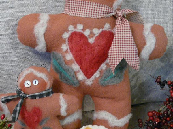 Warm hearted Gingerbread man E Pattern