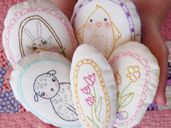Welcome spring 8 easter designs, ornaments bowl fillers pattern embroidery