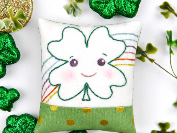 shamrock with rainbow ornament