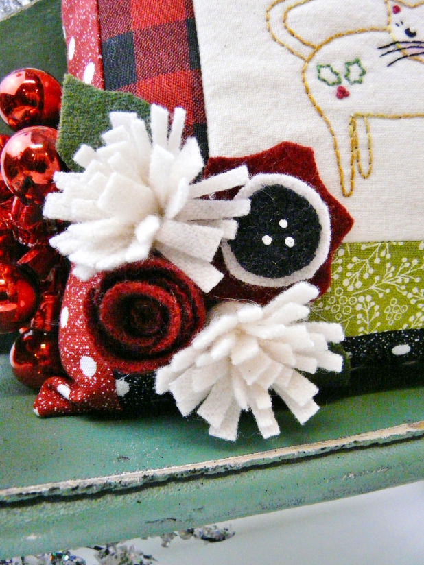 felt wool craft flowers pattern