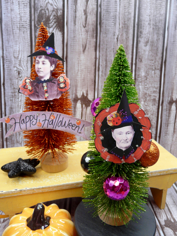 A Witchy Vintage Halloween collection PDF Collage sheets