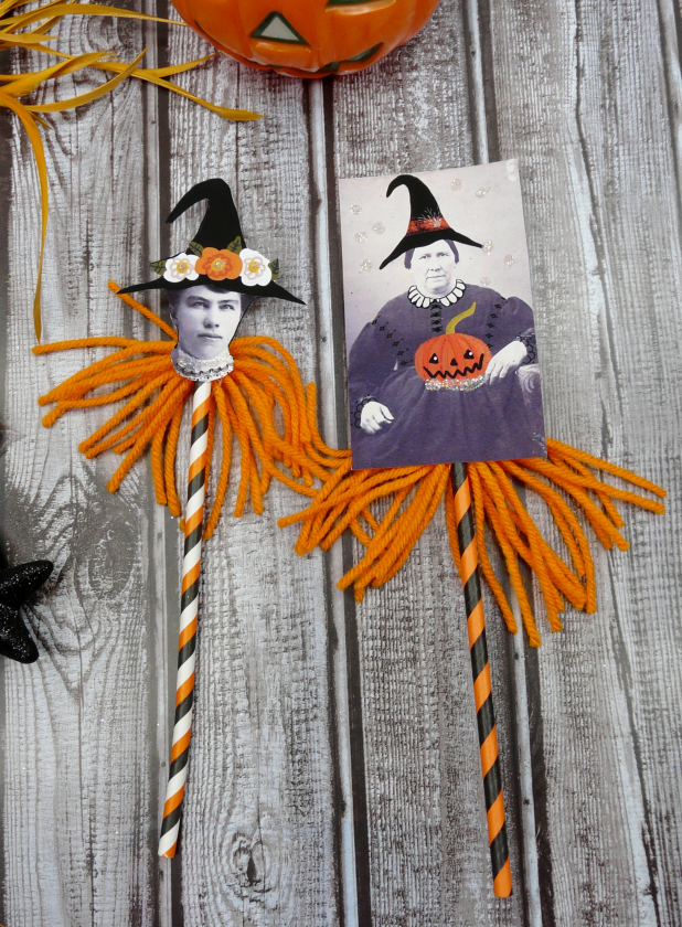 A Witchy Vintage Halloween collection PDF Collage sheets