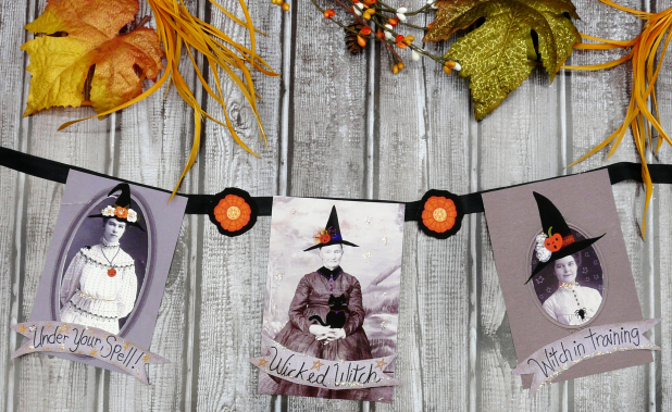 A Witchy Vintage Halloween collection PDF Collage sheets