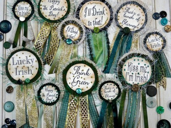 St. Patrick's day Badges pin Pattern