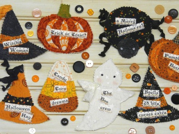 Halloween Party Pins & Ornament pattern