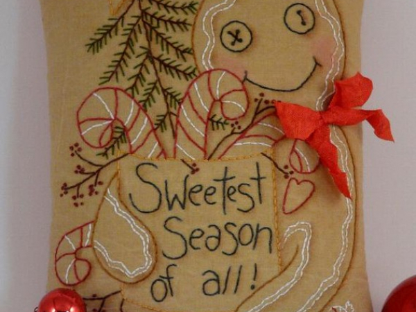 Sweetest season of all Stitchery pattern embroidery christmas