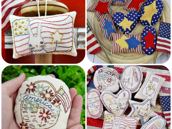 hand embroidery  independence day ornies design