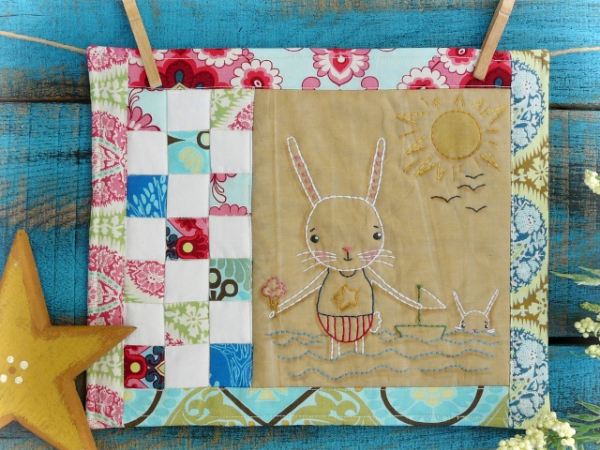 By the Sea...the Beautiful sea embroidery pattern, #357 bunny