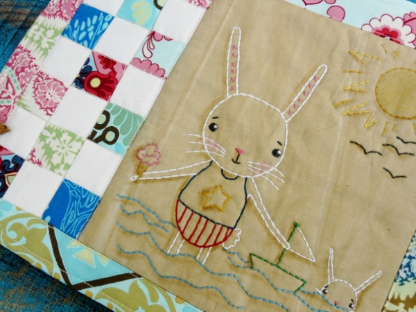 By the Sea...the Beautiful sea embroidery pattern, #357 bunny