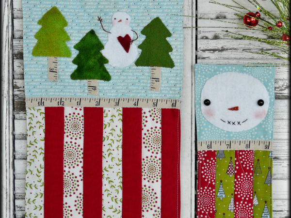 A vintage Christmas mini Quilts pattern 3 designs