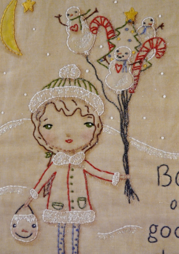 Be of Good Cheer embroidery quilt pattern balloon