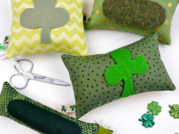 clover st Patrick's day pincushion pattern