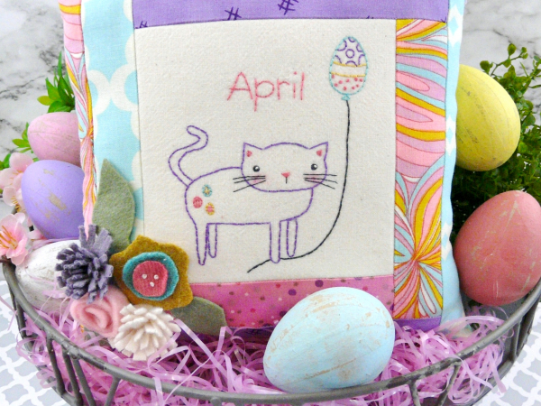 Easter cat kitten balloon celebrates april design