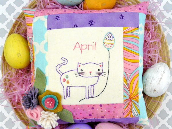 Easter cat kitten balloon celebrates april design