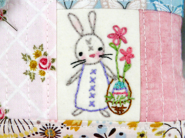 Easter bunny spring pincushions pattern