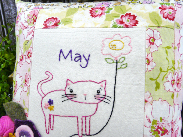 may month hand embroidery balloon pattern