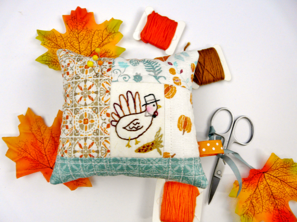 thanksgiving turkey pincushions pattern 4 designs