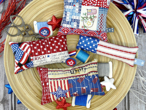 4th of july pincushions pinkeep pattern