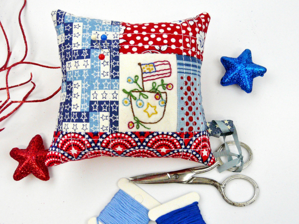 4th of july pincushions pinkeep pattern