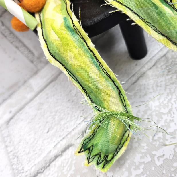 pumpkin art doll muslin painted ooak collectable
