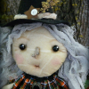 Prim Witch doll Halloween pattern Agatha - PDF new 2013 fall primitive spooky pu