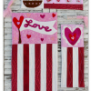 A vintage Valentine heart banner mini Quilts pattern