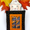 good witch embroidery doll with mini quilt pattern