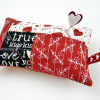 valentine hand embroidery pincushion quilted pattern