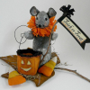Trick or Treating Mouse and Lantern pattern banner
