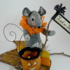 Trick or Treating Mouse and Lantern pattern doll
