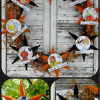 Halloween ornaments and banner pattern wreath