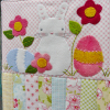 A vintage Easter spring bunny with eggs mini Quilts pattern
