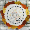 Wee bit wicked Witch Halloween embroidery pattern