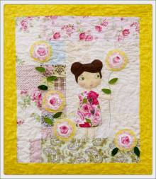 She lingers in her garden Quilt pattern She lingers in her garden Quilt pattern rose wall hanging