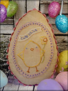 Cute Chick Easter egg pattern pillow #325