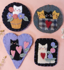 Cute Cats Wool Pins Pattern