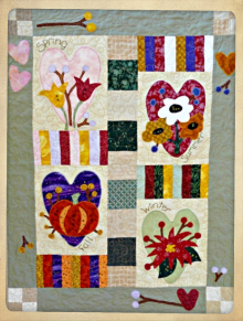 Four Seasons Heart Quilt pattern Four Seasons Heart Quilt pattern
