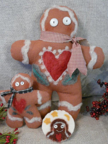 Warm hearted Gingerbread man E Pattern