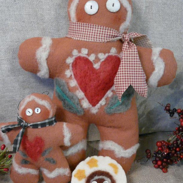 Warm hearted Gingerbread man E Pattern
