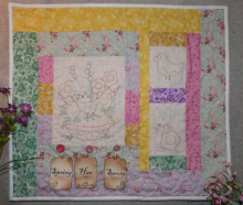 Spring has Sprung quilt embroidery pattern Spring has Sprung quilt embroidery pattern tags