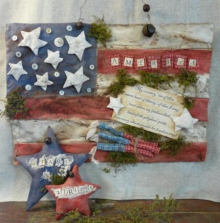 Stars and stripes flag prim pattern Stars and stripes flag prim pattern