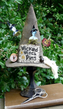 Wicked Witch Pin keep pattern cushion