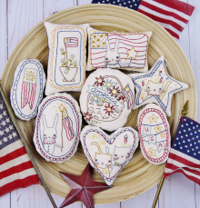 hand embroidery  independence day ornies design