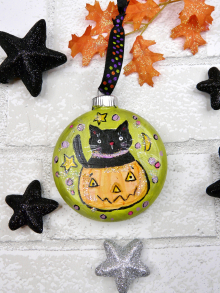 black halloween kitty cat