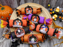vintage witch party favors decorations A Witchy Vintage Halloween collection PDF Collage sheets