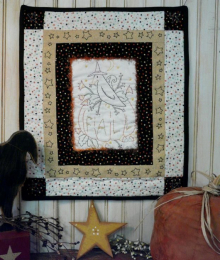 FALL crow wallhanging stitchery Pattern quilt